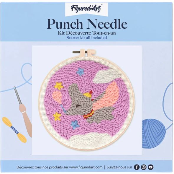 Punch needle elefantino