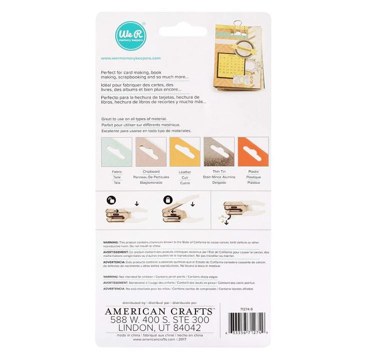 Euro Hook Hole Punch Crop-A-Dile Power Punch 71274-9