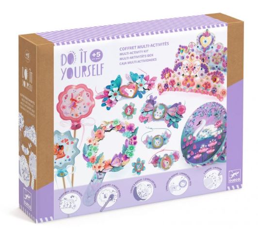 DJECO COFANETTO MULTI ATTIVITA' kit artistici NINFEA principesse DJECO do it yourself DJ07934 età 5+