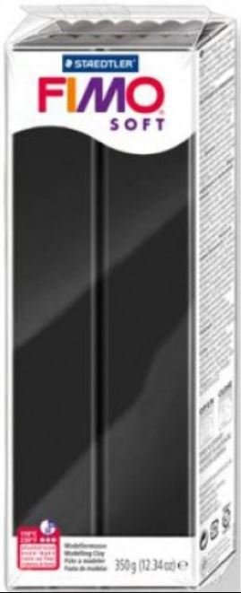 FIMO SOFT NERO 9 - 350 gr