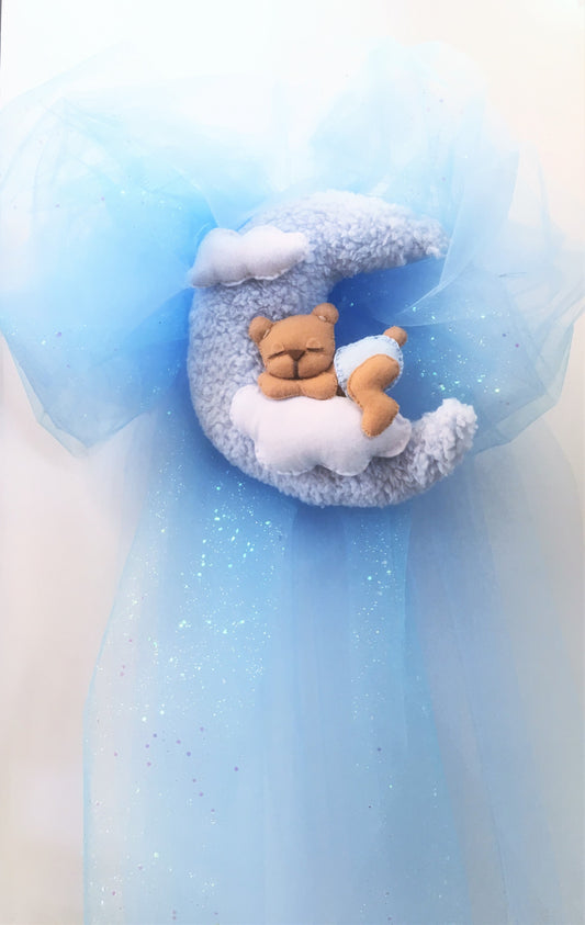 Fiocco Nascita Azzurro per Bimbo