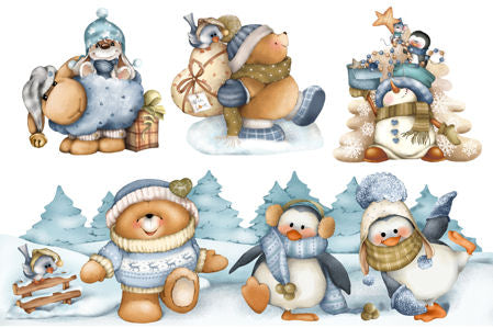 FOMMY DECO' Happy Snow cm.20X30  (GDTEM028)