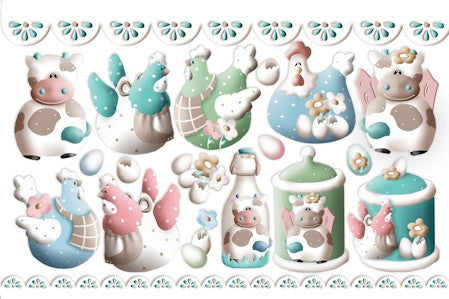 FOMMY DECO' tema breakfast cm20x30  (GDTEM013)