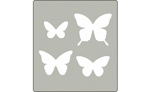 Fustella alta acciaio Wiler - FARFALLE - SRD004