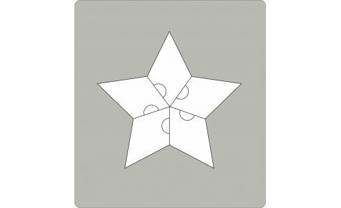 Fustella alta acciaio Wiler - PUZZLE STELLA- SRD021