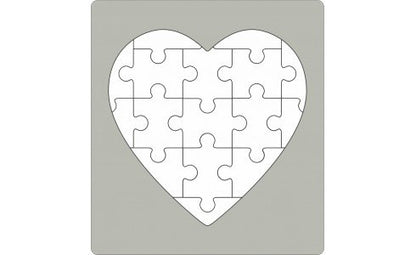 Fustella alta acciaio Wiler - PUZZLE CUORE- SRD018