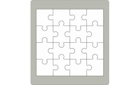Fustella alta acciaio Wiler - PUZZLE QUADRATO - SRD017