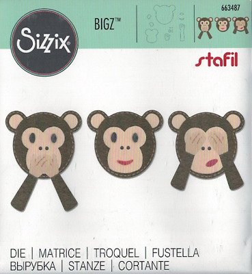fustella  Bigz Emoji Monkey 663487