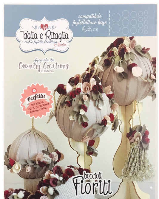 Fustella Creattiva Boccioli Fioriti 15x24 cm