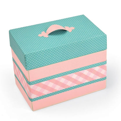 Fustella Sizzix Socreboards XL Die 663634 SCATOLA, FORZIERE DEL TESORO