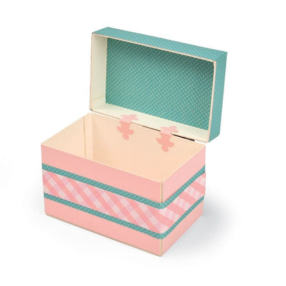 Fustella Sizzix Socreboards XL Die 663634 SCATOLA, FORZIERE DEL TESORO