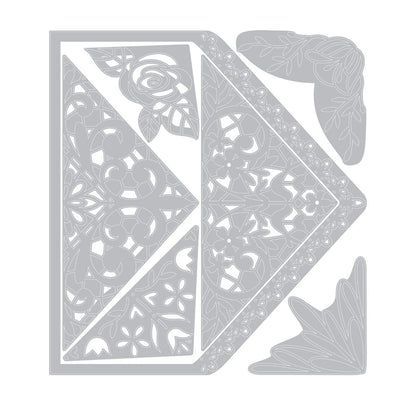 Fustella Sizzix Thinlits Die Set 10PK 663586 Rivestimenti buste, A7, Intricate