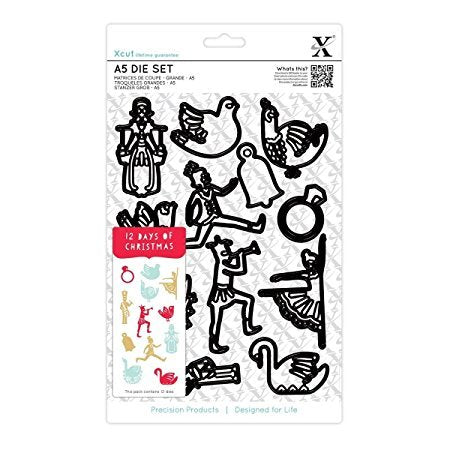 Fustella sottile xcut natale 12pcs   XCU503904