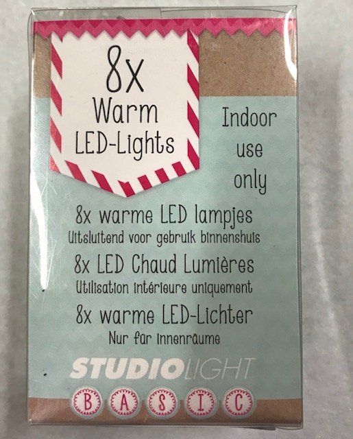 Ghirlanda luminosa al led 8 luci calde