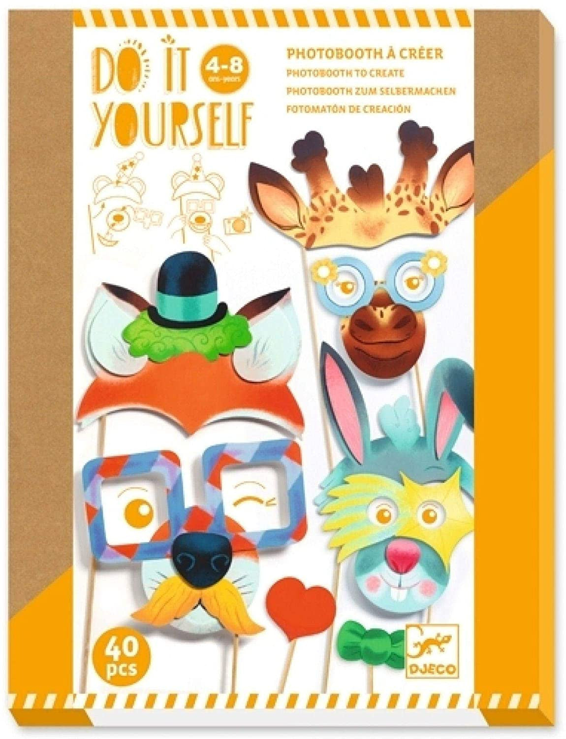 Giochi Djeco Fai da te PHOTOBOOTH La festa degli animali DJ07915