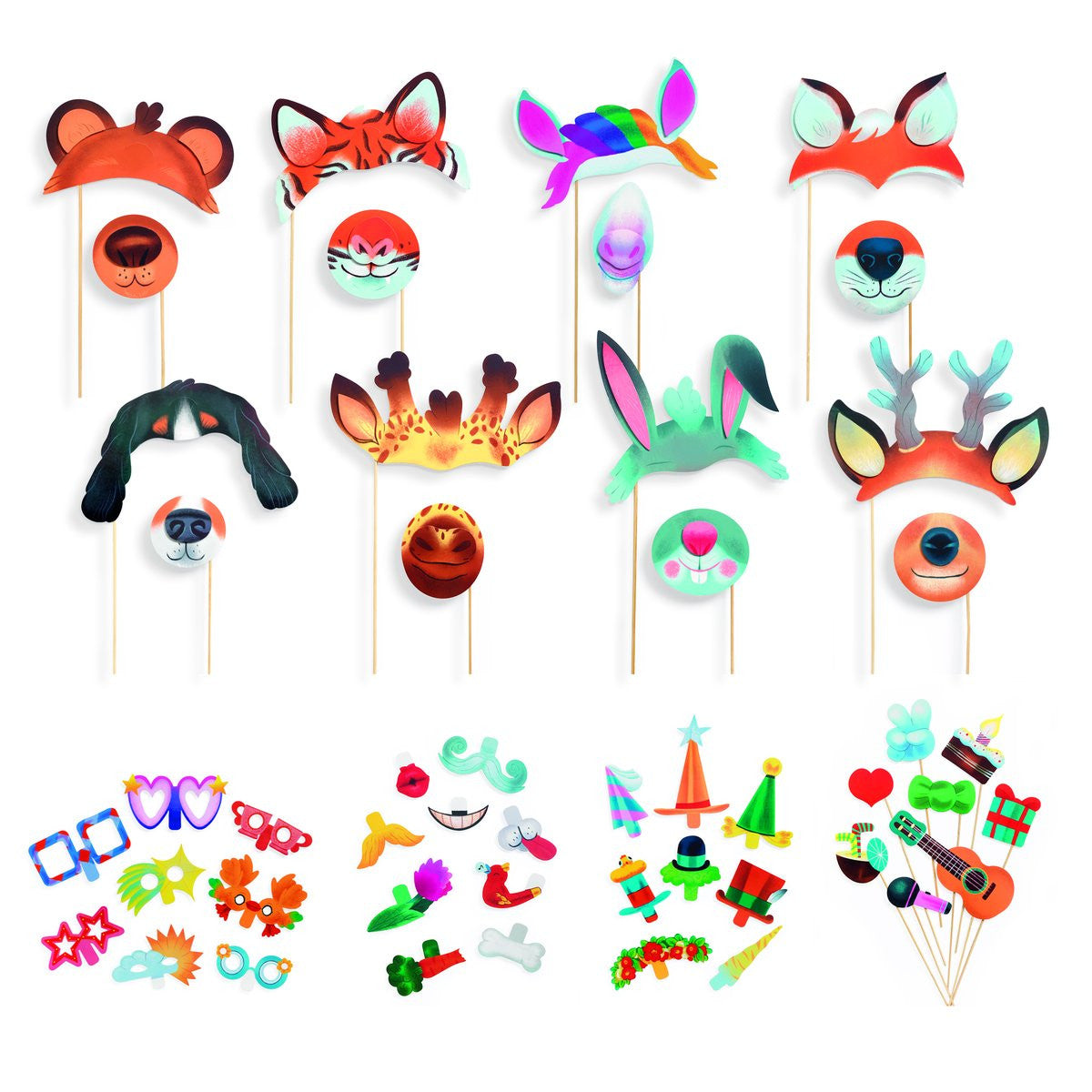 Giochi Djeco Fai da te PHOTOBOOTH La festa degli animali DJ07915