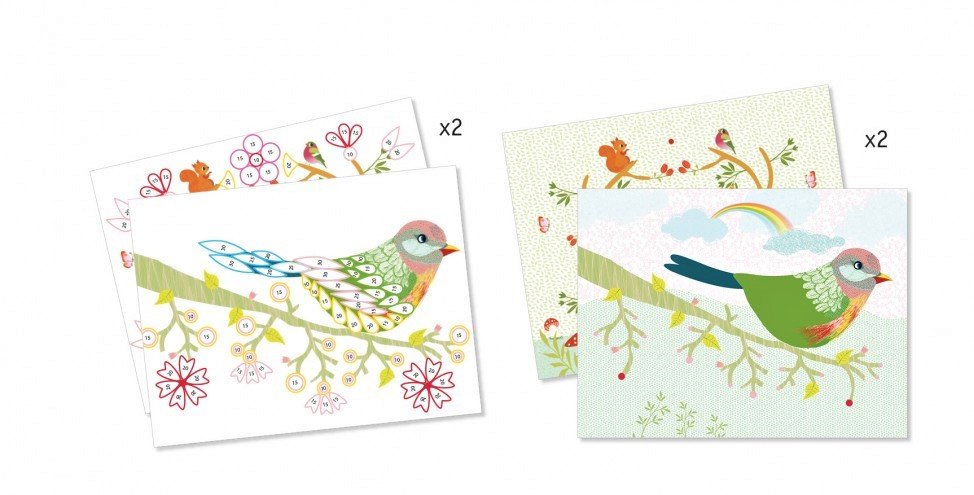 Gioco Djeco ATELIER PAPIER DJ08621 Saisons en colimacons