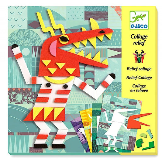 Gioco Djeco COLLAJE 3D DJ09406 Mosaici in rilievo Mostri