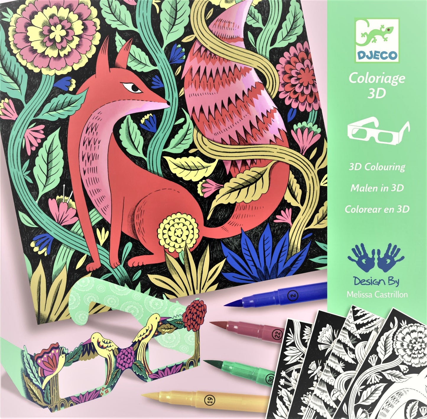 Gioco Djeco FEUTRES PINCEAUX DJ08652 Forêt fantastique