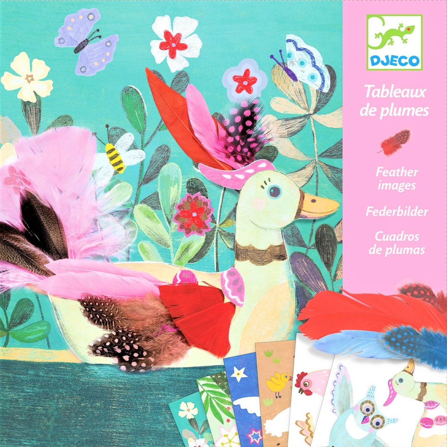 Gioco Djeco TABLEAUX DE PLUMES DJ09405 Duvets chics