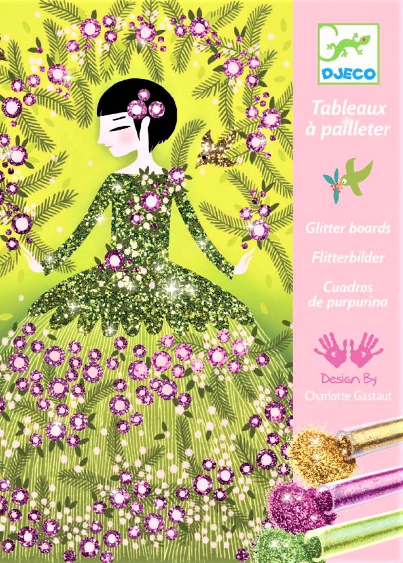 Gioco Djeco TABLEAUX À PAILLETER DJ09500 Robes à paillettes