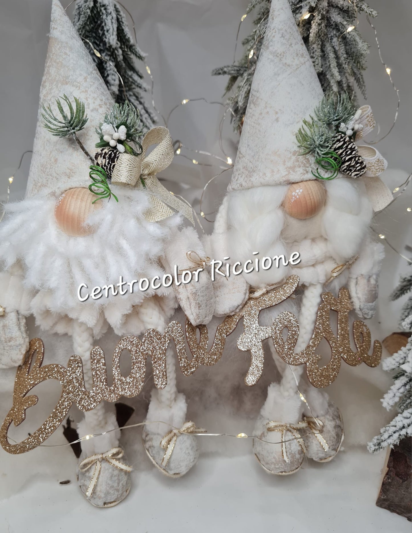 Gnomo Bianca & Bernie kit (con 1 kit si realizza la coppia )