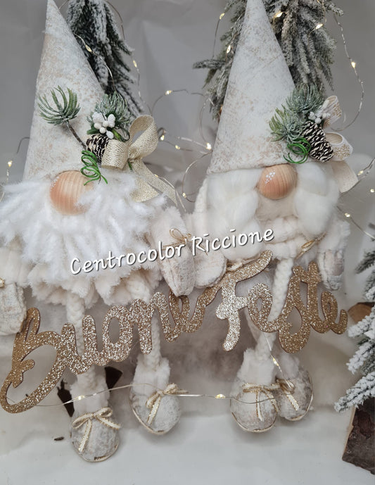 Gnomo Bianca & Bernie kit (con 1 kit si realizza la coppia )