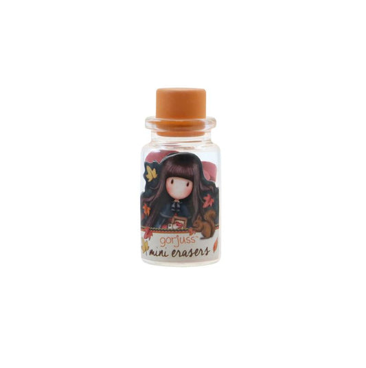 Gomme mini in bottiglia di vetro Gorjuss 590GJ01 Autumn Leaves