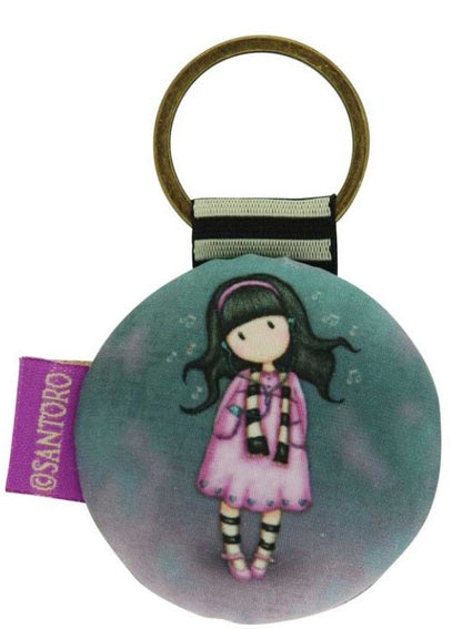 Gorjuss Round Key Ring - Little Song 332GJ07