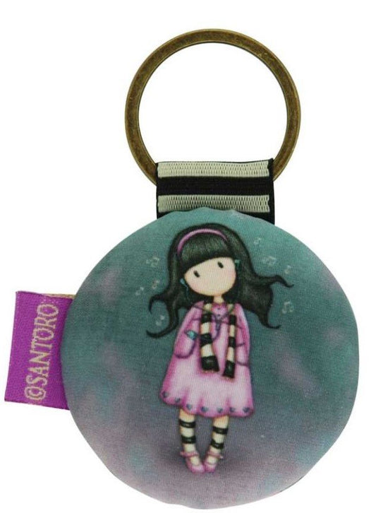 Gorjuss Round Key Ring - Little Song 332GJ07