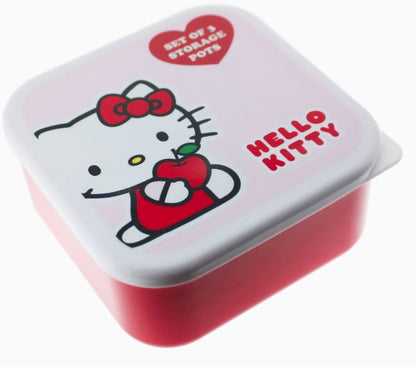 Hello Kitty Contenitori Rosa 3 scatole