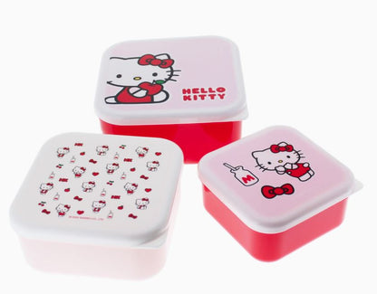 Hello Kitty Contenitori Rosa 3 scatole