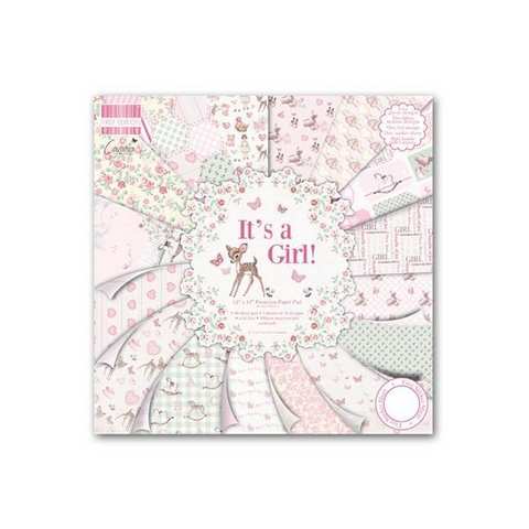 Carte blocco scrap It's A Girl! FEPAD078 30x30cm (12"x12")