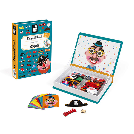 Janod Magneti'Book Crazy Faces 3 - 8 anni 02716
