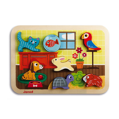 Janod Puzzle ANIMO (Legno) 18 - 36 mesi 07024