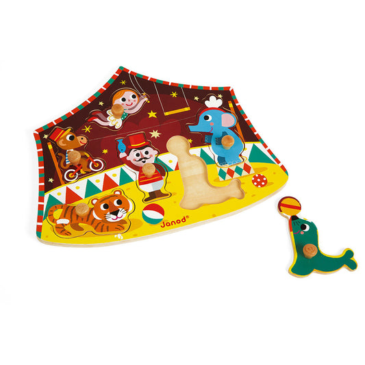Janod Puzzle Circo delle Stelle (Legno) 18 - 36 mesi 07060