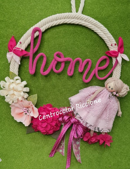 Cartamodello  Ghirlanda primavera