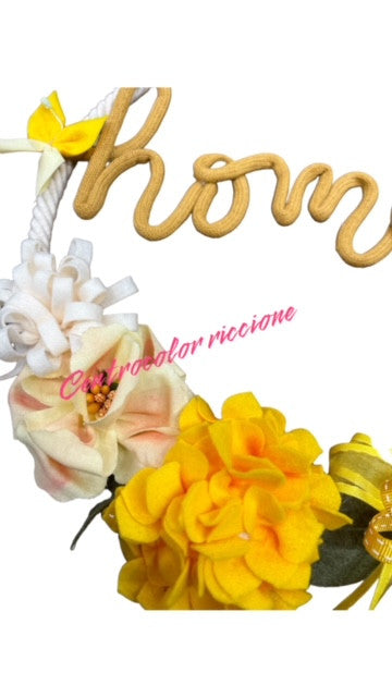 Cartamodello  Ghirlanda primavera