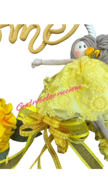 Cartamodello  Ghirlanda primavera