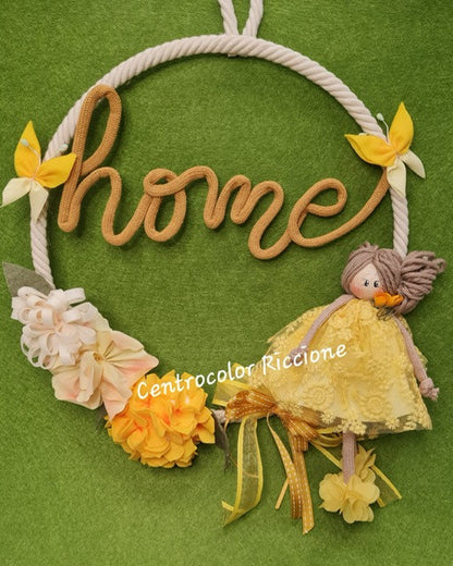 Cartamodello  Ghirlanda primavera