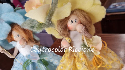 CARTAMODELLO  Lady fata Peonia