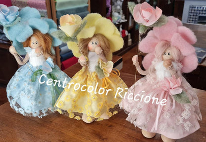 CARTAMODELLO  Lady fata Peonia