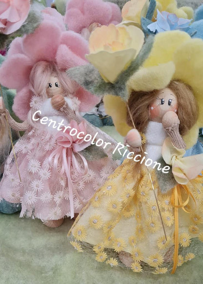 CARTAMODELLO  Lady fata Peonia