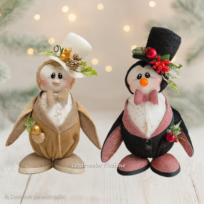 kit  pinguino Pingu bianco o oro