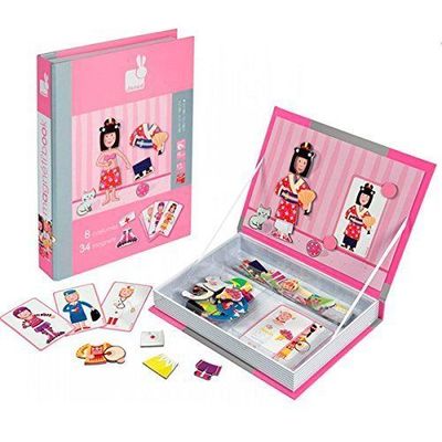 Libri Magnetici Janod  "Bambine" - 05546 -3-8 anni