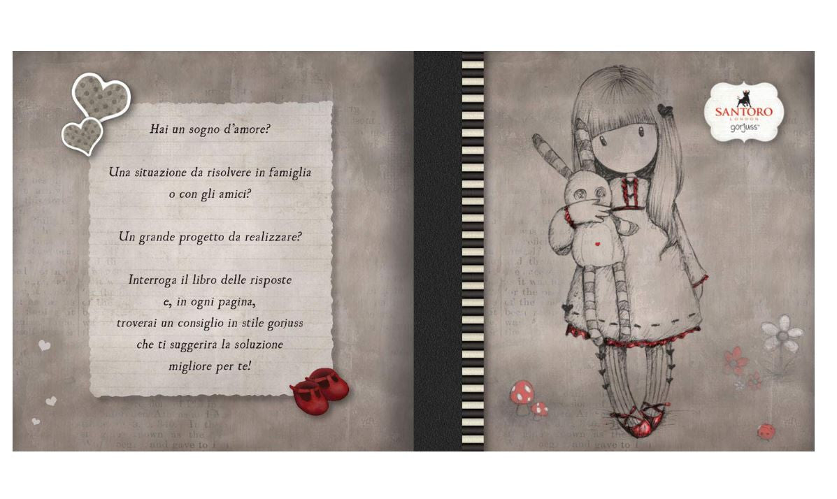 Libro delle risposte pocket Gorjuss 68I84G versione grigia