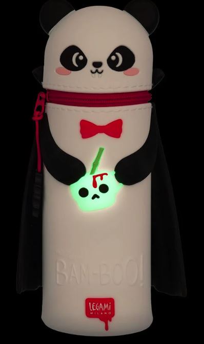 Astuccio 2-in-1 in Silicone Panda "Bam-Boo" Halloween - Kawaii
