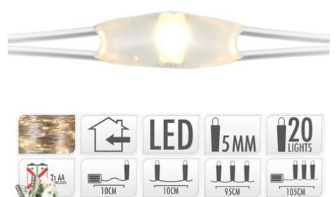 Lucine 20 LED Luce Calda - 93LUCI02