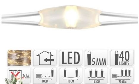 Lucine 40 LED Luce Calda - 93LUCI03