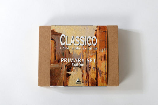 Maimeri Colori a Olio Linea Classico Set 5x60ml  in cartone  colori primari
